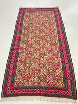 ZAYA/ 188X100 CM SENNEH PINK KILIM