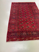 RUDABEH/ 236x132 CM TURKMEN VINTAGE RUG