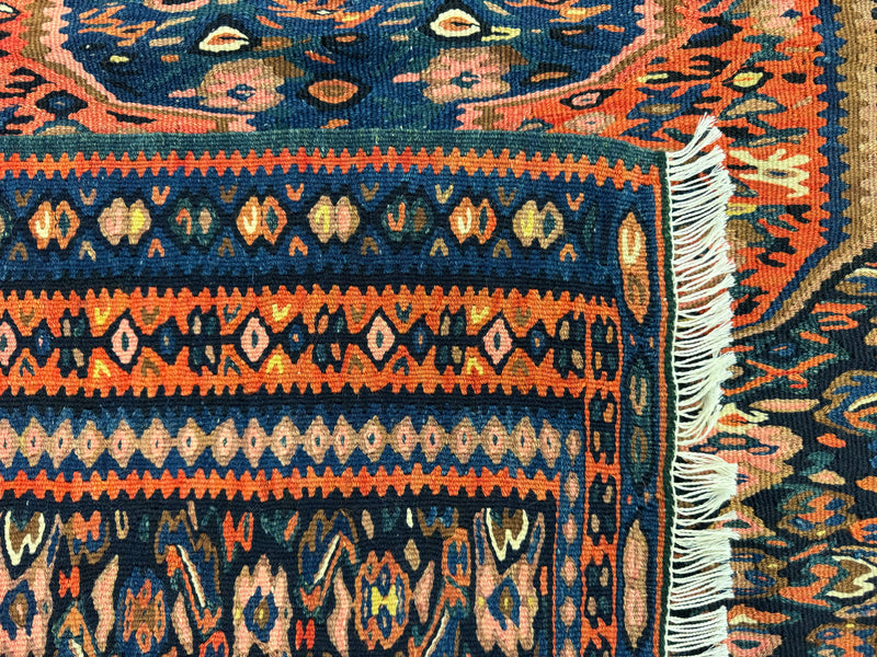 BILAL/ 146x101 CM SENEH NAVY KILIM