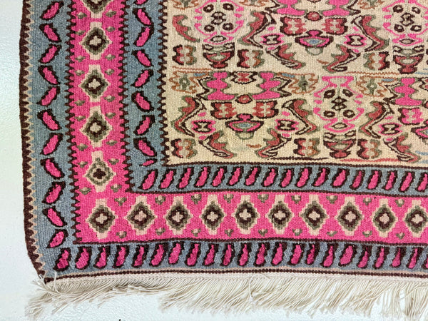 ZAYA/ 188X100 CM SENNEH PINK KILIM