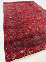 RUDABEH/ 236x132 CM TURKMEN VINTAGE RUG