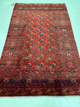 RUDABEH/ 236x132 CM TURKMEN VINTAGE RUG