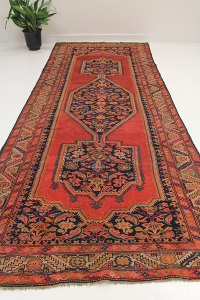 BOURZU / 380x147 CM ANTIQUE CAUCASIAN WIDE RUNNER