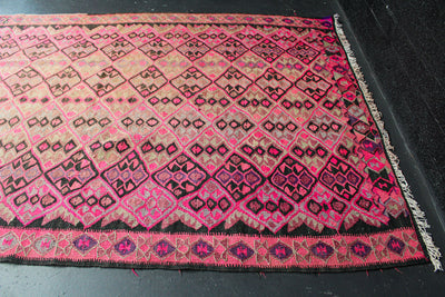 HIRANUR/ 315 x 130 CM KURDISH PINK KILIM