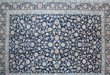 RAZEGH/ 425 x 325 CM BLUE KASHAN CARPET