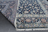 RAZEGH/ 425 x 325 CM BLUE KASHAN CARPET