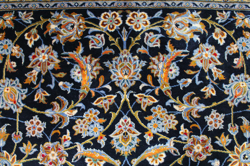 MOEED/ 415x300 CM GOLDEN BLUE KASHAN RUG
