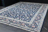 RAZEGH/ 425 x 325 CM BLUE KASHAN CARPET