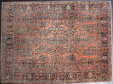 NILLUFAR/ 338x258 CM ANTIQUE SAROUK CARPET