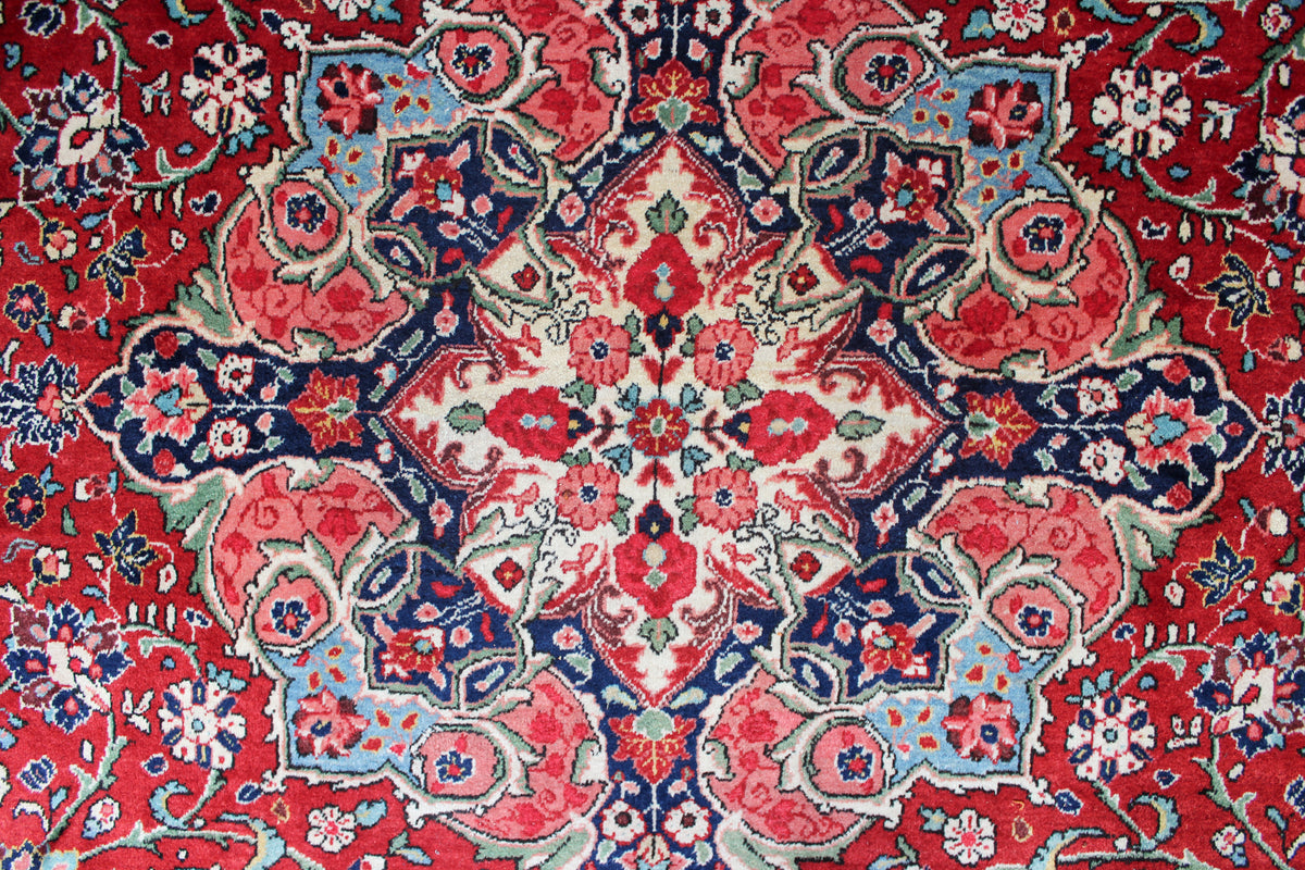 Authentic Vintage Persian Carpet Central Asia Craft