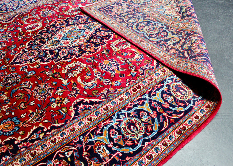 LALEH/ 304x202 CM RED KASHAN RUG