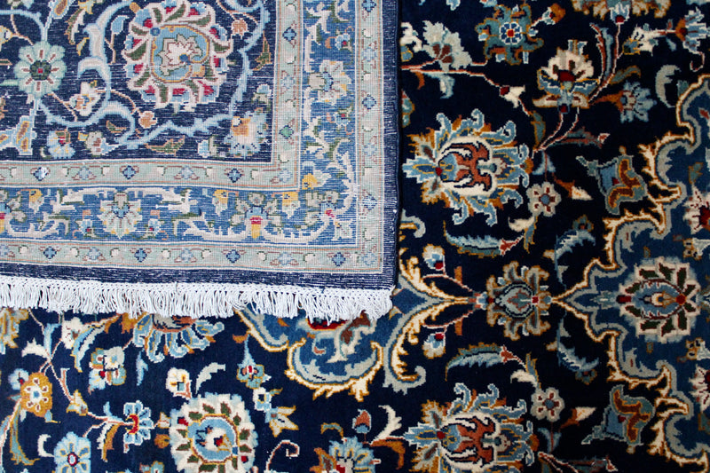 VAJID/ 396x290 CM GREEN BLUE KASHAN RUG