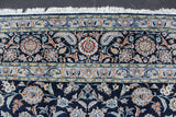 RAZEGH/ 425 x 325 CM BLUE KASHAN CARPET