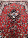 ASHIAN/ 342 x 250 CM COPPER RED FINE KASHAN CARPET